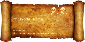 Prihoda Rita névjegykártya